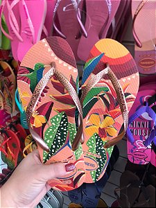 Chinelo Havaianas Slim Tropical Pêssego Peach