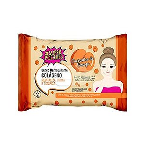 Lenço Demaquilante Colágeno Cheirinho de Pêssego