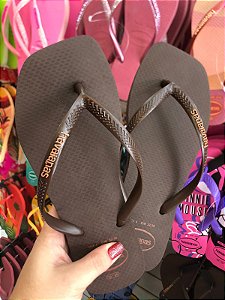 Chinelo Havaianas Popup Marrom