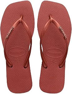 Havaianas Slim Square Logo Metalico Mogno
