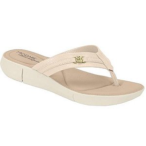 Rasteira Modare Napa Lezard Strech Creme