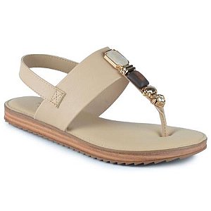 Sandália Rasteira Modare Floather Bege