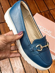 Mocassim Feminino Modare Azul Marinho