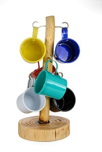 Porta Xícaras Rústico