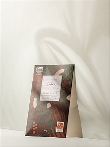 Tablete 60g - ao leite 55% coco e café