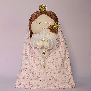 Santinha de Pano Nossa Senhora de Nazaré