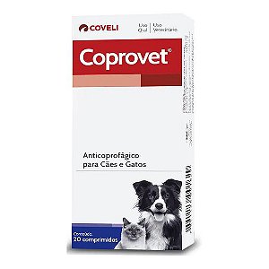 Anticoprofágico Coveli Coprovet para Cães e Gatos - 20 Comprimidos