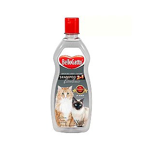 Shampoo para Gatos Bellogatto 2 Em 1 - 500ml