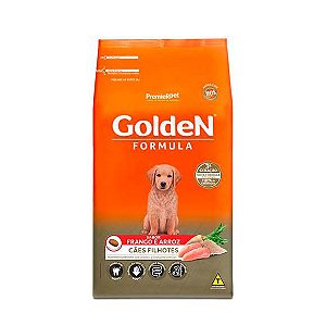 Ração Golden Fórmula Cães Filhotes Sabor Frango e Arroz - 3kg