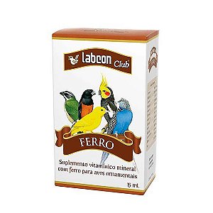 Suplemento Vitamínico para Pássaros Labcon Alcon Club Ferro - 15ml