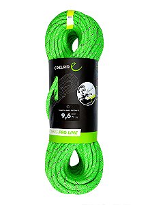 CORDA EDELRID - TOMMY CALDWELL - PRO DRY DUOTEC - 9,6MM  COR: NEON GREEN