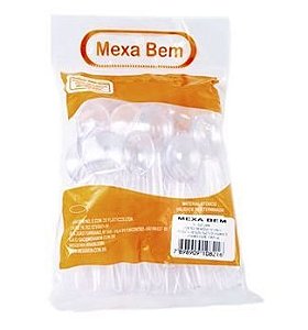 Mexedor Colher com 8,5cm Cristal com 500 unid.
