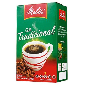 Café Torrado e Moído Tradicional Melitta Vacuo 500g