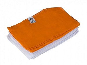 Flanela Laranja ou Branca Limpeza Geral 30x40cm