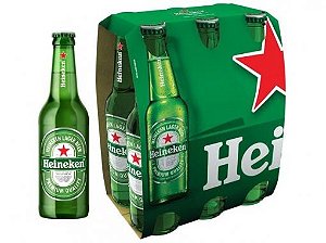 Cerveja Heineken Long Neck 330ml PT 6 Garrafas