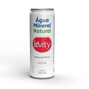 Água Mineral Levity Com Gás Lata 350ml Caixa c/ 12 un