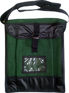 Bolsa lona para ferramentas tipo tira colo com 2 compartimento