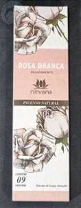 Incenso - Rosa Branca - Relaxamento (Nirvana)