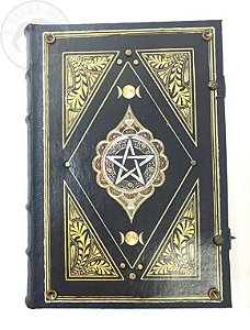 Livro das Sombras/ Grimório - Pentagrama e Triluna