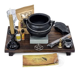Kit Altar da Bruxaria com Caldeirão 450ml