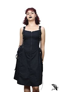 Noite Enlaçada - Vestido Alternativo Tubinho de alça com fitas