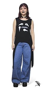 Regata Estilo Pontas Raven Skulls