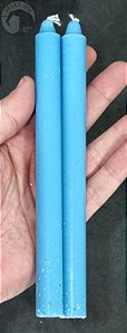 Vela Palito Azul Claro - Pacote com 2 Velas