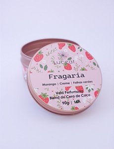 Vela Fragaria - Vela Morango com Creme
