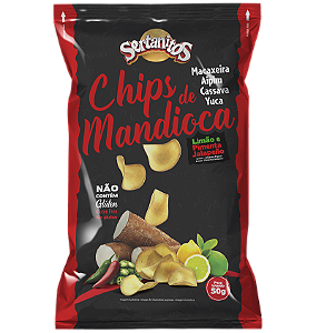 Mandioca Chips Limão e Pimenta Jalapeño