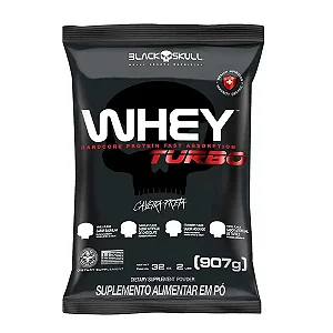 REFIL WHEY TURBO ARTIFICIAL DE TOFFE 907G - BLACK SKULL - OUTLET