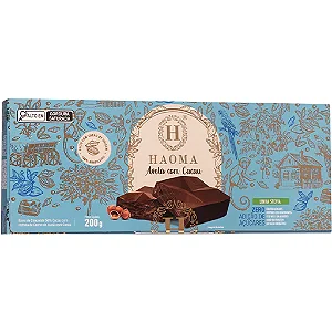 BARRA AVELÃ COM CACAU 200G – HAOMA CHOCOLATES