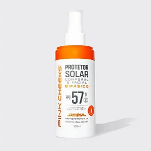 Protetor Solar Corporal Facial Bifasico FPS57 - Pink Cheeks