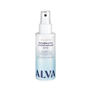 Desodorante Spray Cristal Natural Sem Perfume Vegano 120Ml - Alva