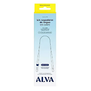Kit Raspador De Lingua De Cobre Alva + Identificador - Alva