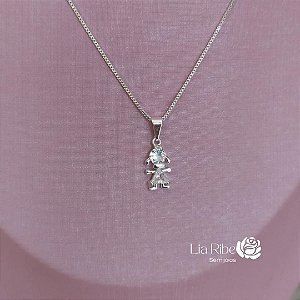 Colar Menina com zircônia