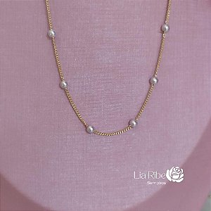 Colar Choker pérola