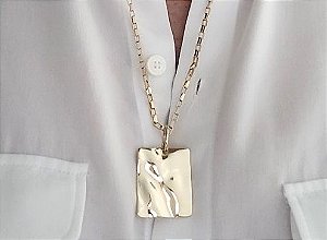 Colar Placa Orgânica