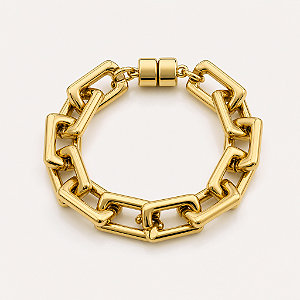 Pulseira Elos Quadrados