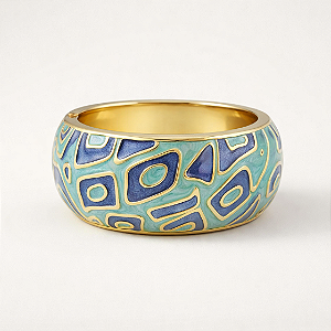 Bracelete Esmaltado Anne Blue