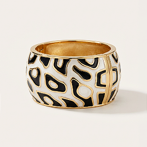 Bracelete Esmaltado Anne White