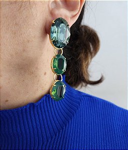 Brinco Esmeralda Glam