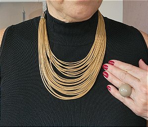 Colar Dijon Caramelo