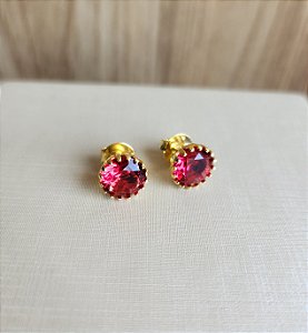 Brinco Ponto de Luz Rubi