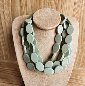 Colar Resina Verde