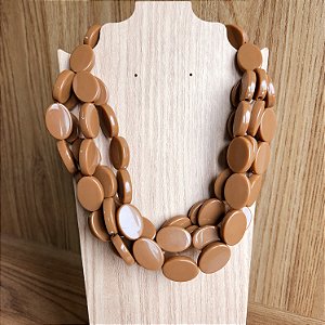 Colar Resina Caramelo