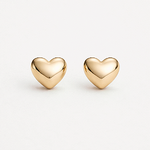 Brinco Coração Gold