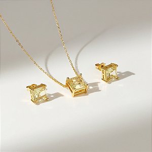 Conjunto Pedra Citrino
