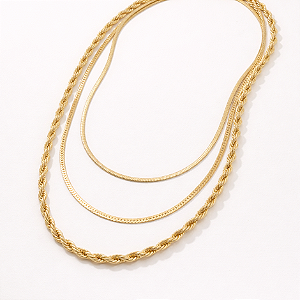 Colar Triplo Ouro