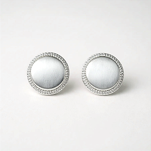 Brinco Pastilha Prata