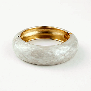 Bracelete Esmaltado Off White
